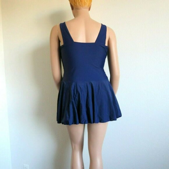 2 Piece Swimdress and Boy Shorts Plus Size 3XL - Picture 4 of 5